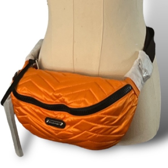 Rebecca Minkoff Cree Nylon Belt Bag NEON ORANGE NWT